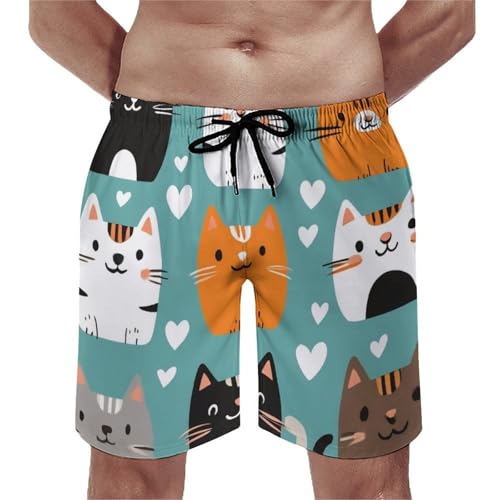 Mens Board Shorts 5 Sizes, Casual Swim Beach Shorts Quick Dry Mesh Lining Swimming Trunks3