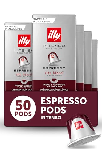 illy Espresso Capsules, Intenso Bold Roast, 10 Count, 10 Pack