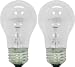 GE Appliance 21188 40-Watt, 415-Lumen A15 Light Bulb with Medium Base, 2-Pack