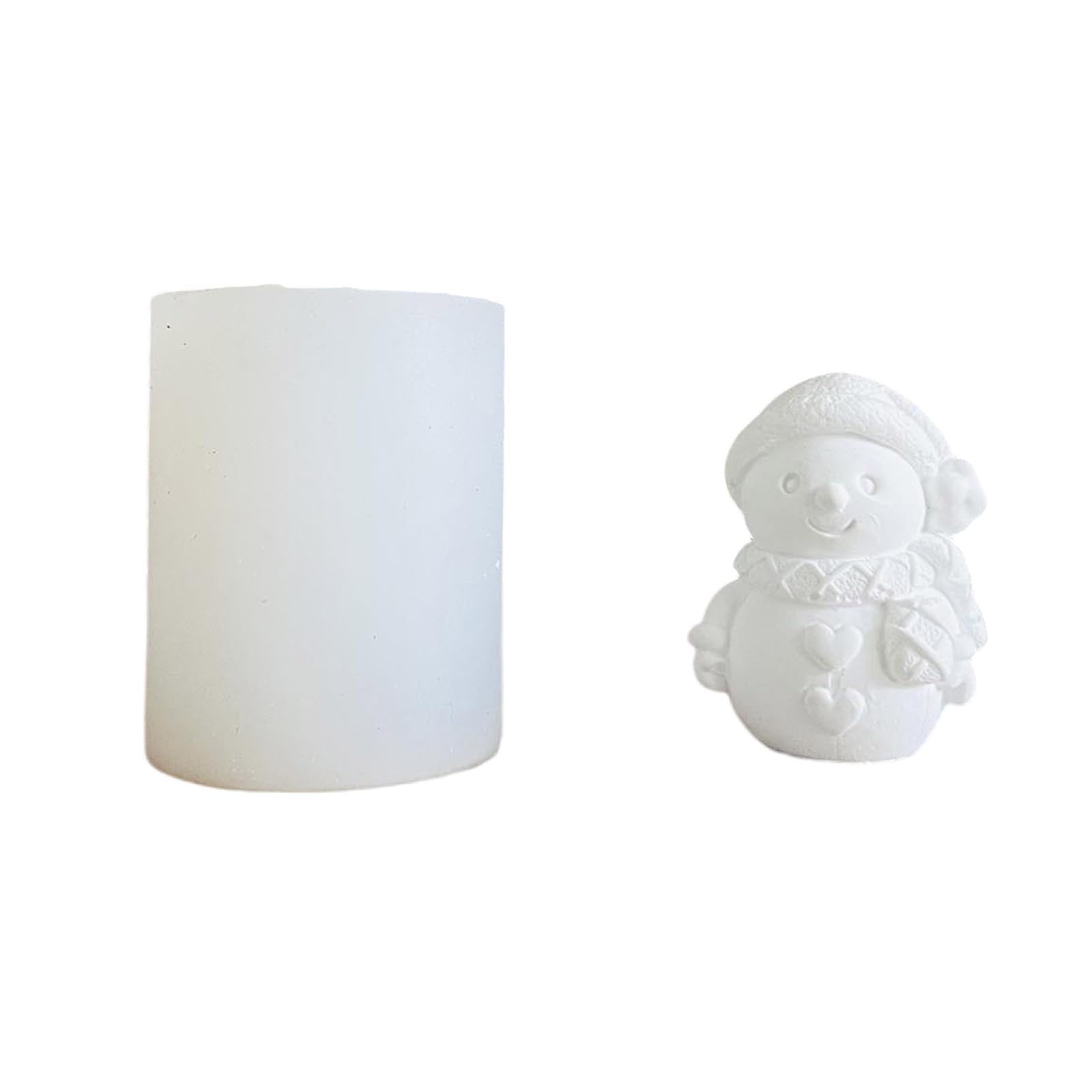 3D Snowman Molds Silicone Molds Epoxy Resin Castings Soap Plasters Making