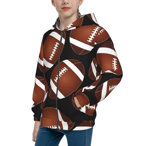 Brown Mushrooms Kid Hoodies Boys Zip Up Sweatshirts Girls Pullover with Pocket