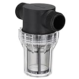 PATIKIL 1 Inch Male in-Line Strainer with 80 Mesh Stainless Steel Filter Screen Water Pump Filter for Garden Irrigation Pressure Washer Inlet