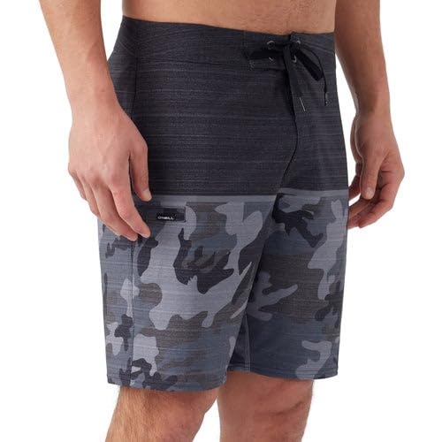 O'Neill Men's Board Shorts, 8-Inch Inseam, 4-Way Stretch, Gray Camo (US, Numeric, 38, Regular, Regular, Gray)3
