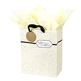 Hallmark Large Gift Bag with Tissue Paper for Weddings, Bridal Showers, Engagements and More (Mr. and Mrs.)