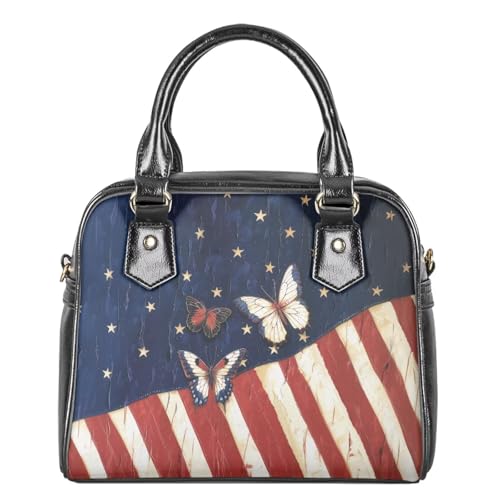 Bolso de cuero vintage HUGS IDEA para mujer miniatura 4