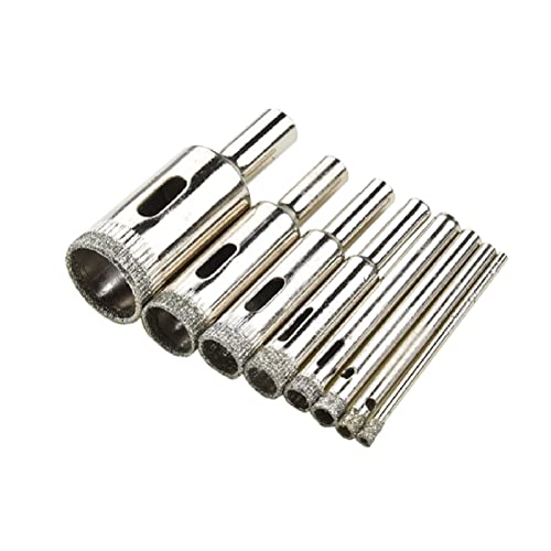 Brocas de diamante para vidrio y cerámica 10 piezas miniatura 6