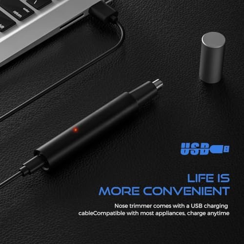 Image of SONORO KATE Waterproof Painless Facial Hair Remover - 3-in-1 Nose Ear & Eyebrow Hair Trimmer for Men & Women - Dual-Edge Blades - Compact Portable Battery-Operated Grooming Tool