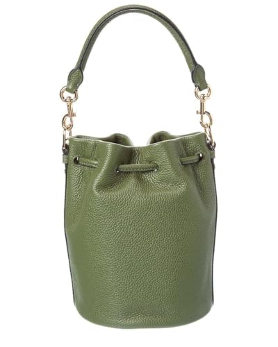 Marc Jacobs Leather Bucket Bag Crossbody (Bronze Green)2