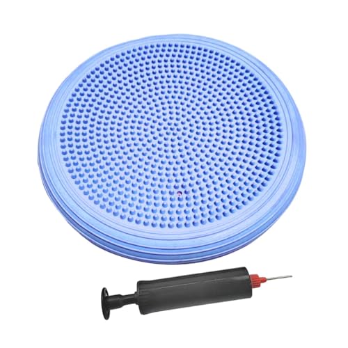 Balance Mat Flat Pad Balance Disc Thickened Wiggle Seat Inflated Yoga Mat Stability for Sports, Yoga, Gymnastics, Kids, Home