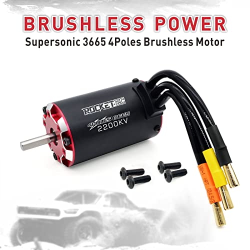 Motor supersónico 3665 con sensor de temperatura para coche 1/10 RC 7