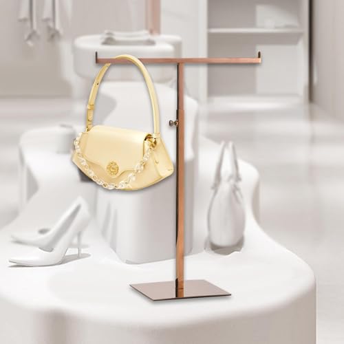 Soporte regulable para collares con base estable de 15x17 cm espejo oro rosa 8
