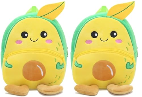 Image of Blue Tree Cute Boy's and Girl's Plush Bag Medium Quality Full Embroidery Designs Mini Travel Backpack with Mango Design