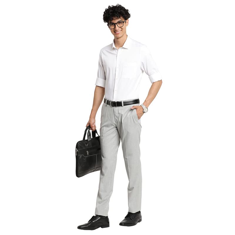 Image of Turtle Men Cotton Solid Slim Fit Ceremonial Shirts