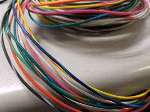 JumpingLight 20 awg TXL HIGH Temp Automotive Power Wire 10 Striped Colors 10 FT EA 100 FEET Cables Electronic Stranded Wire Cable Electrics DIY