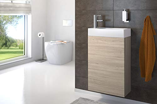 SAM Möbel Outlet Waschplatz VITA | matt Sonomaeiche | 58 x 40 x 22 cm | Badmöbel | Kombinierbar