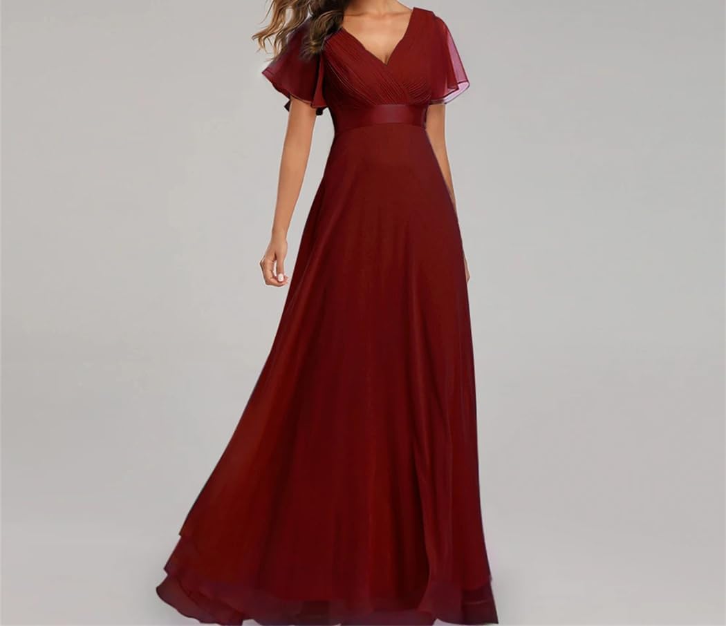 Women Chiffon Maxi Summer Dress Vintage Long Bridesmaid Prom Dresses Club Bodycon Party Dress