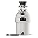 Waste King L-8000TC Controlled Activation 1 HP Garbage Disposal with Safer Controlled Grinding, Power Cord Included , White , Gray