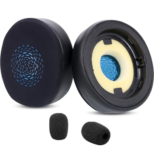 Almohadillas de Gel Refrescante de Repuesto para Auriculares Inalámbricos Jabra Evolve2 75 (No Compatible con Evolve 75) Almohadillas para Oído con Seda Ice y Espuma de Memoria - Negro miniatura 1