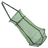 Kisangel 折りたたみ式魚籠 ナイロン製釣り用メッシュ網 投げ網プ 魚捕獲カゴ 携帯便利 屋外釣りアクセサリー