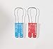 Padlock Seal, Plastic, Orange, PK100