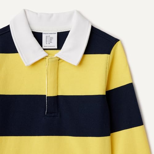 Image of Amazon Essentials Boys and Toddlers' Long Sleeve Rugby Polo Shirt