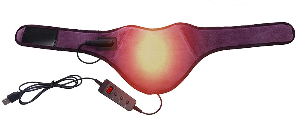 YJZQ Minerve Chauffe Nuque USB Cervicale Chauffante 5 Modes - Température Contrôle 40℃ à 54℃ et Temps réglable 15Min à 60Min Support de Cou Ajustable pour Aider Soigner Douleur Tour de Cou 64CM