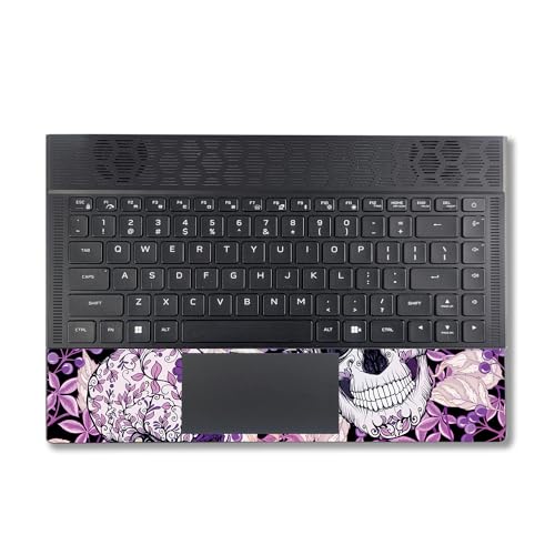 Image of MightySkins Skin Compatible with Alienware X14 R2 (2023) Full Wrap Kit - Flower Skull | Protective, Durable, and Unique Vinyl Decal wrap Cover | Easy to Apply & Change Styles | Made in The USA