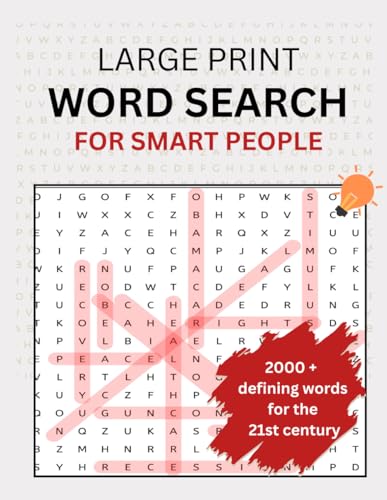 Large Print Word Search: 90+ Puzzles with interesting themes about he 21st century