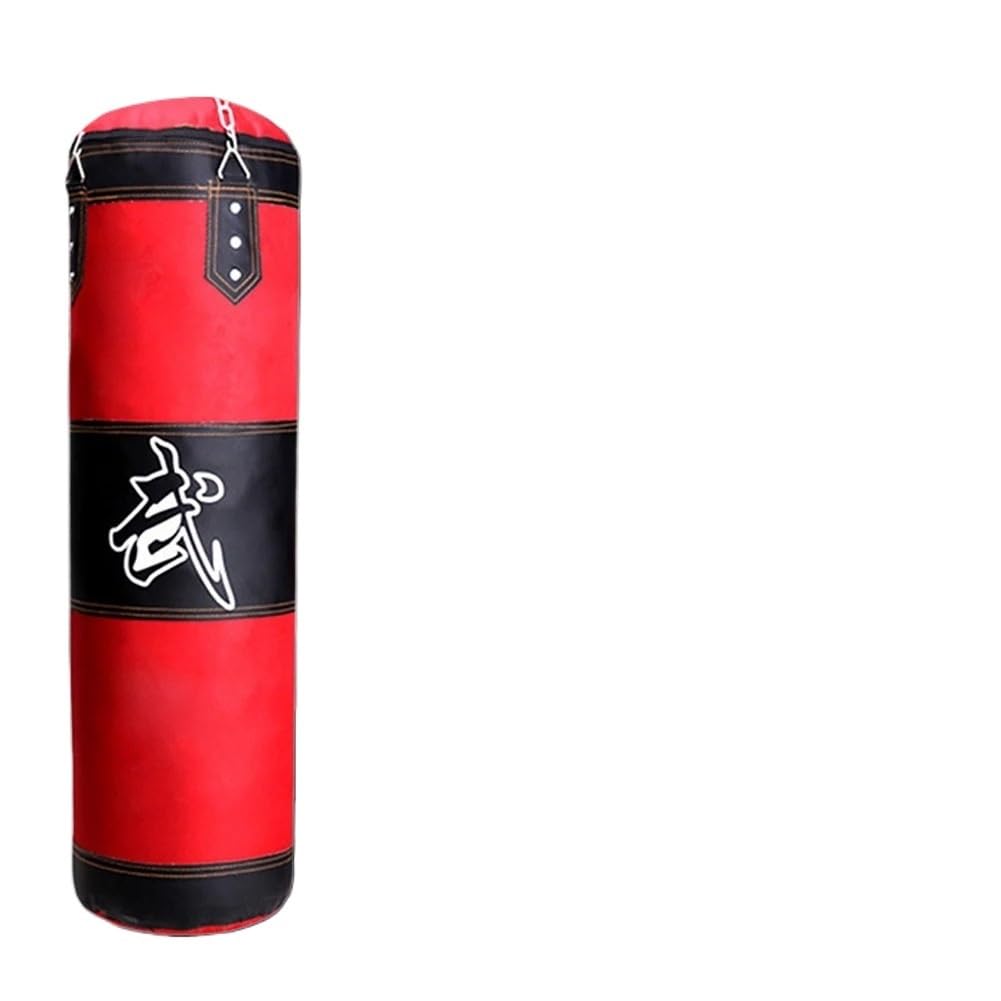 Sacco Boxe Sacco da Boxe con Gancio a Catena in Metallo Bounce Back Sandbag Pressure Relief Attrezzatura Sportiva Sacco da Box(120CM)