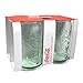 ARC International Luminarc Coca Cola Green Embossed Can Tumbler, 12-Ounce, Set of 4, Clear (H6637)