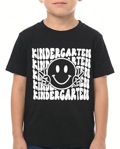 Image of Unique Baby Boys Kindergarten Vibes Only Back to School T Shirt