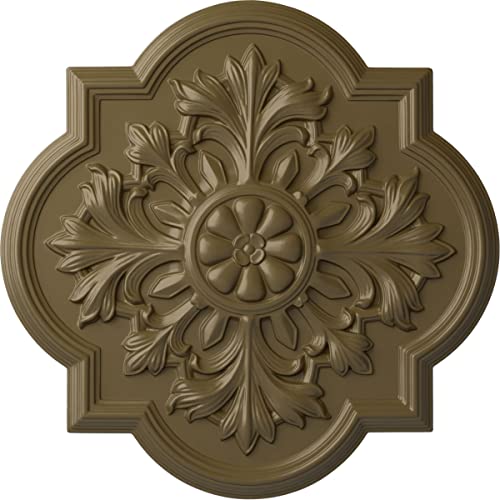 Ekena Millwork CM20BOMMF Bonetti Ceiling Medallion, 20" OD x 1 3/4 P, Mississippi Mud