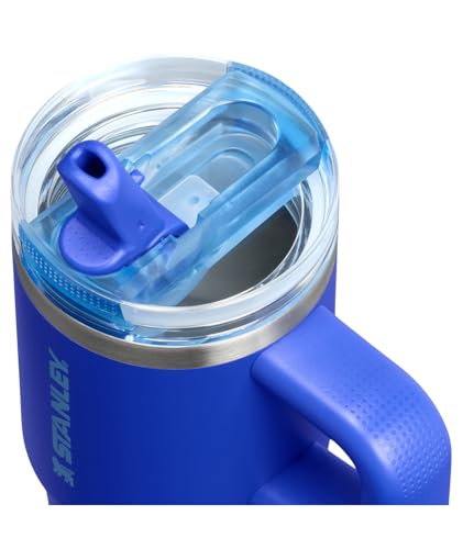 Image of STANLEY Quencher ProTour Flip Straw Tumbler with Leakproof Lid 14 oz | Built-In Straw & Handle | Cupholder Compatible for Travel | Insulated Stainless Steel Cup | BPA-Free | Cobalt