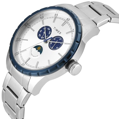 Image of TIMEX Silver-Tone Round Dial Analog Men's Watch - TWEG28505