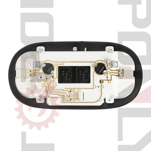 Image of Overhead Console LED Dome Map Light Lamp | Fits Ford F150 2004-2008, for Lincoln Mark LT 2006-2008 Truck | Replaces 7L3Z-18519A70-BA Interior Cab Lights with Sunroof and Rear Window Switch (Black)