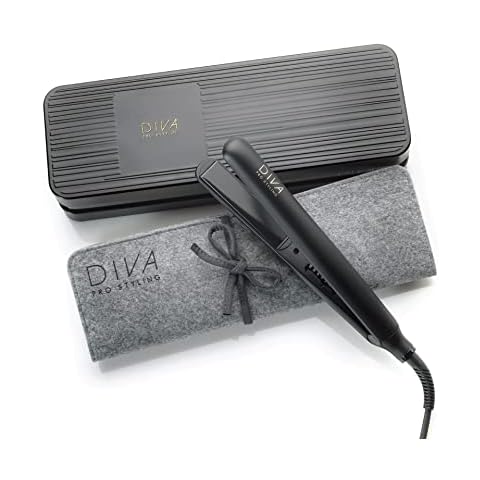 Diva Pro Styling Digital Straightener and Styler, Onyx, with Macadamia, Argan Oil & Keratin infused ceramic plates PRO211 Cover