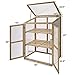 Giantex Garden Portable Wooden Cold Frame Greenhouse Raised Flower Planter Protection (30.0