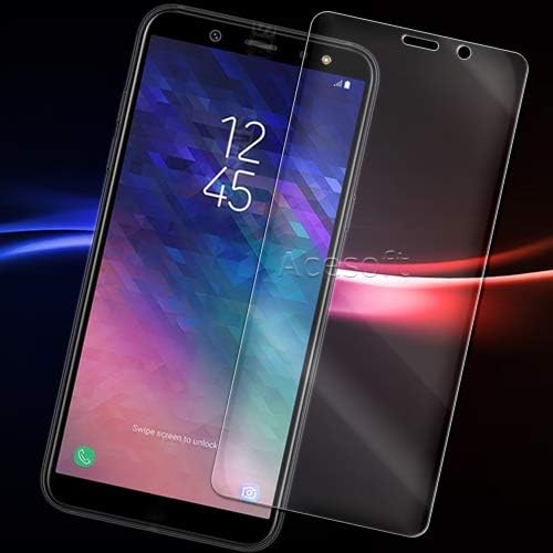 High-Sensitivity 9H HD Clear Anti-Scratch Anti-Shatter Tempered Glass Screen Protector Guard Shield Saver Armor Cover Compatible with Samsung Galaxy A6 SM-A600P Android Phone