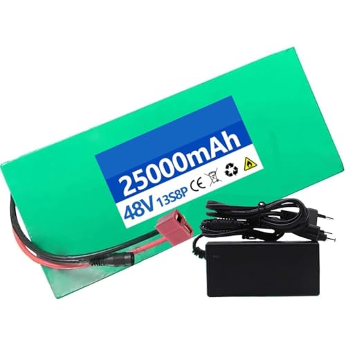 Ebike Batería 36V 48V 8Ah 10Ah 20Ah 25Ah para 200W 500W 800W 1000W Motor,Bicicleta Eléctrica 36V 48V 25AH PVC Impermeable Paquete De Batería De Litio(T,48V 25AH)