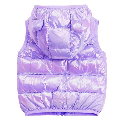 Boys Girls Puffer Down Vest Toddler Kids Hooded Sleeveless Jacket Winter Coat2