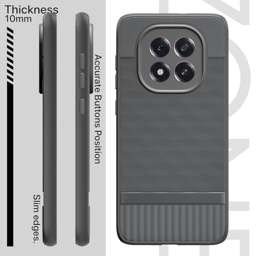 Image of Pikkme Back Cover for Oppo F29 5G Soft Grip 3D Hexa Cube Texture Silicone Bumper Case (Grey)