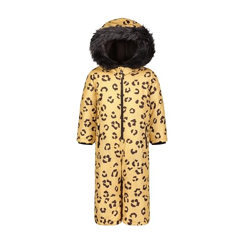 Jessica Simpson Girls One-piece Waterproof Insulated Snowsuit With Faux Fur Hood