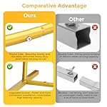 Metal Arch Backdrop Stand, 7.2FT+6FT Wedding Arch Frame, Gold Wedding Arch Backdrop Stand Set of 2, Balloon Arch Backdrop for Wedding Birthday Party Baby Shower Graduation Ceremony Decor - Image 3