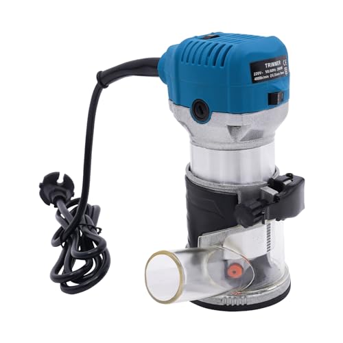 biusgiyeny Oberfräse Trimmer Elektrischer Trimmfräser Router-Werkzeug Holz Kompakte Oberfräse Trimmer Einhandfräse Kantenfräse Multifunktionsfräse 2000W 40000r/min