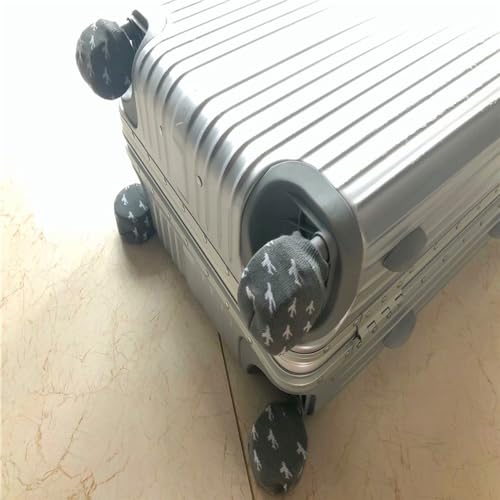 8 Pack Luggage Wheel Cover Socks Full Wrap Fabric Protector Universal Sleeve Case for Suitcase Prevents Floor Bed Dirt When Storing Travel Spinner Carry-on Bag2