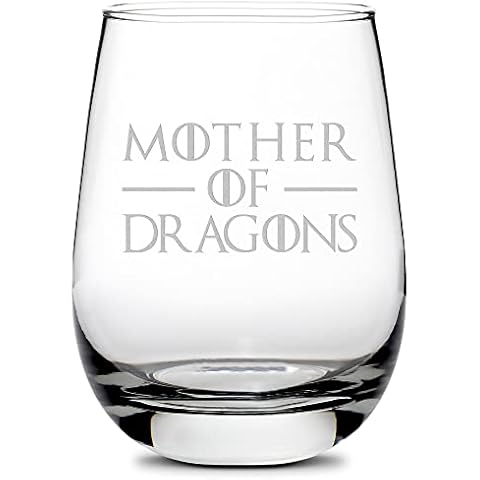 Integrity Bottles, GOT, MOD, Stemless Wine Glass, Handmade, Handblown, Hand Etched Gifts, Sand Carved, 16oz Cover