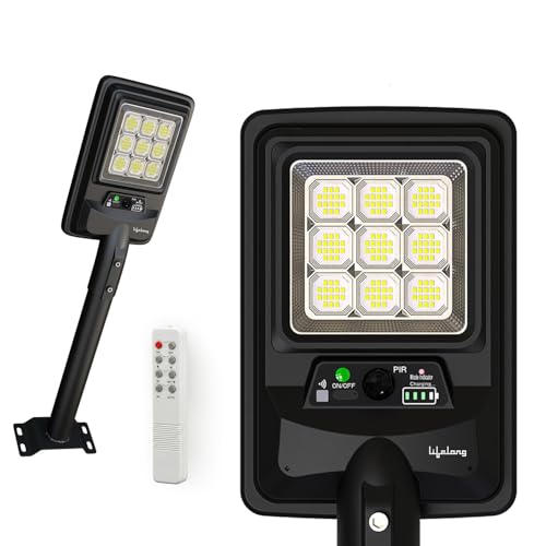 Image of Lifelong 100 W Solar Light for Outdoor Garden | 6000 mAh Waterproof Wall Light with Remote | Street Light with 1200 Lumens | Motion Sensor | Energy Saving for Home| Ideal for Gate, Yard & Pillar etc