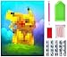 Peinture au Diamant 5D Kit peinture diamant pour adultes et enfants, Pikachu Diamant Peintures Pokemon Diamant Peinture Broderie Point de Croix Artisanat Décoration Murale de la Maison(30x40cm)