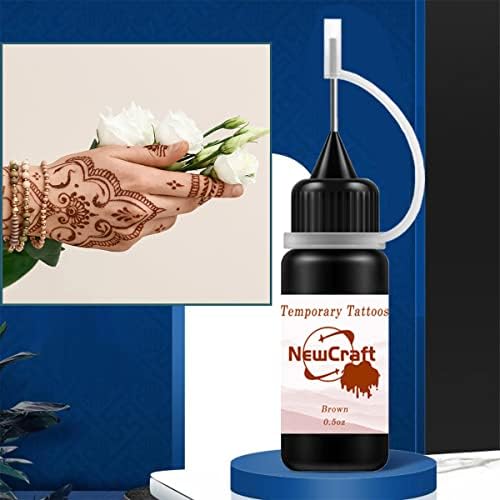 8 Colors Black, Red, Green, Brown, Purple, Navy, Orange and Blue, Makeup Inks, Freckles Gel for Art Markers, 102 Patterns Fake Tattoos stencils DIY for Men Women