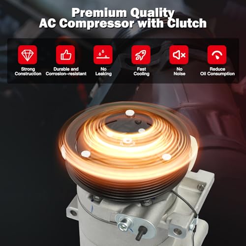 Image of CCIYU AC Compressor w /Clutch for Nissan Sentra 2.5L 2002-2006